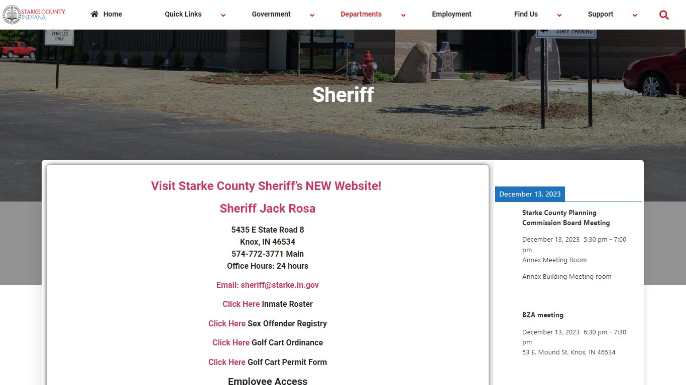 Sheriff – Starke County Indiana
